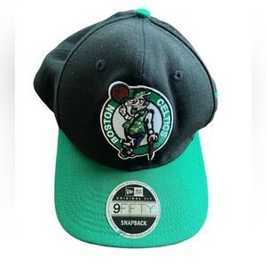 Boston Celtics NBA Green Black New Era 9Fifty SnapBack Hat Cap Basketball